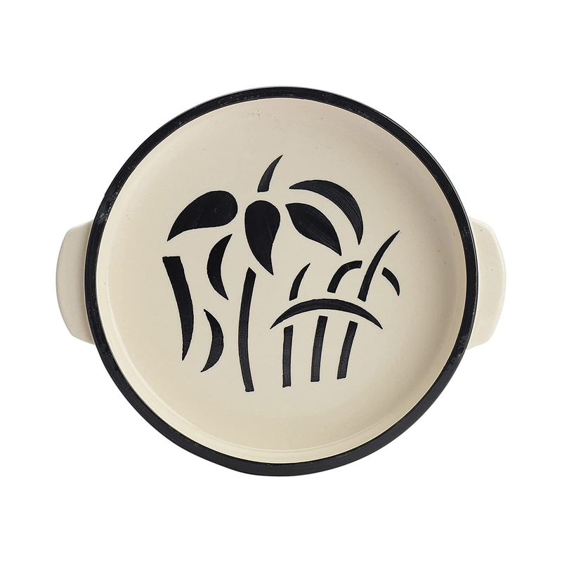 The Decor Lane Handpainted Designer Ceramic Snacks Serving Bowls/Tray