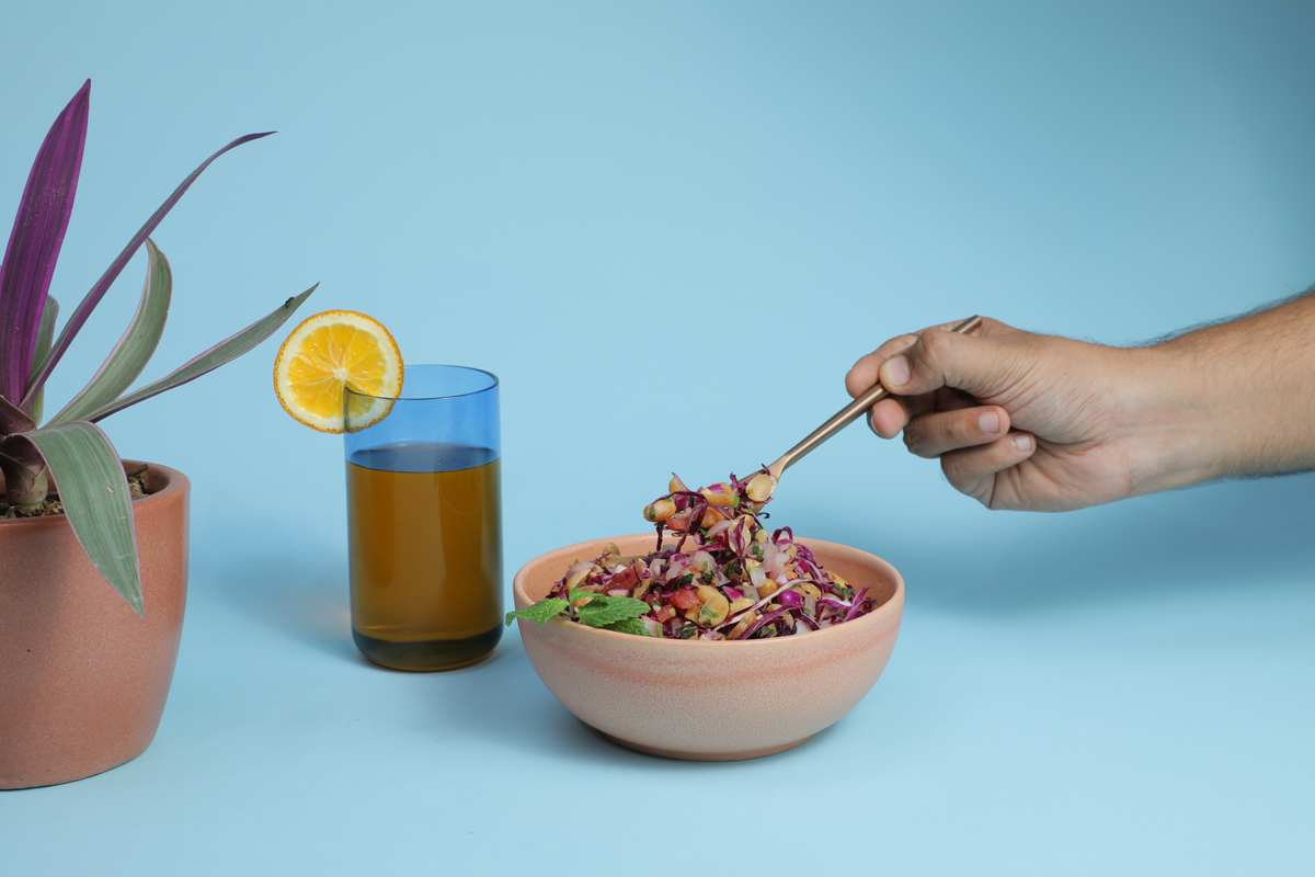 Peach ceramic bowl (large)